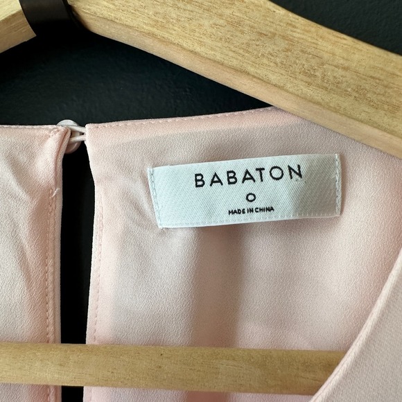 Aritzia Babaton Hamptons Dress Soft Blush Pink NEW Size 0 - Picture 7 of 13